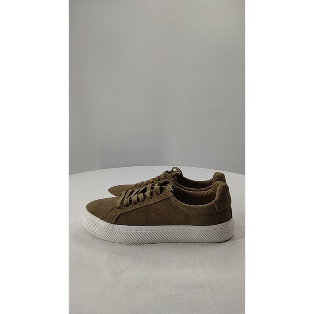 Quince Olive Green Low-Top Suede Sneakers